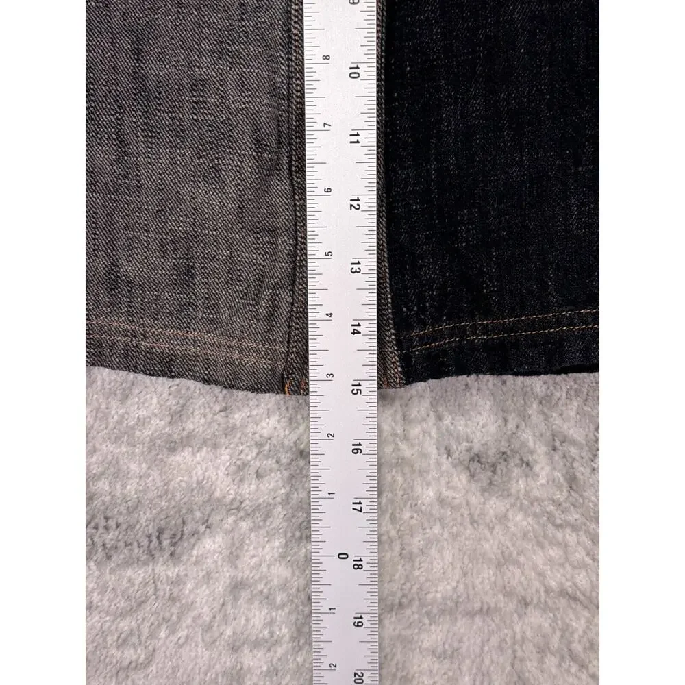 Sessun Skirt 36 / US XS Womens Patchwork Denim Button Front Mini